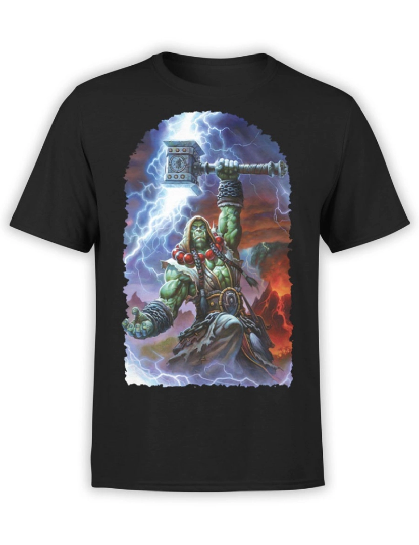 Rockinstone - Camiseta Xamã do World of Warcraft-S