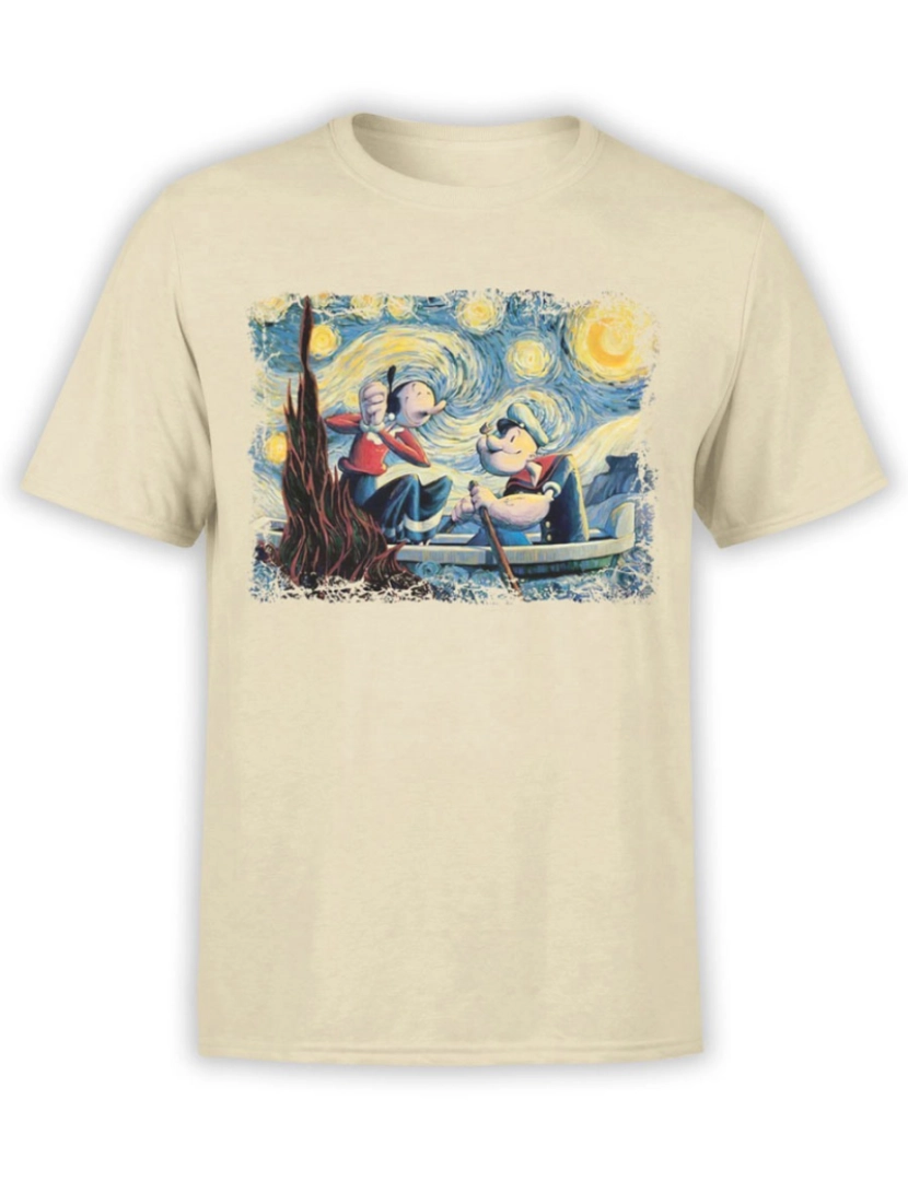 imagem de Camiseta Popeye Estilo Van Gogh-S1