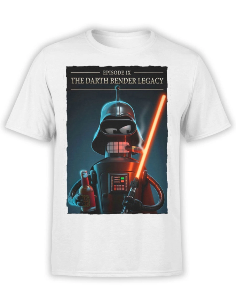 Rockinstone - Camiseta Futurama Darth Bender-S