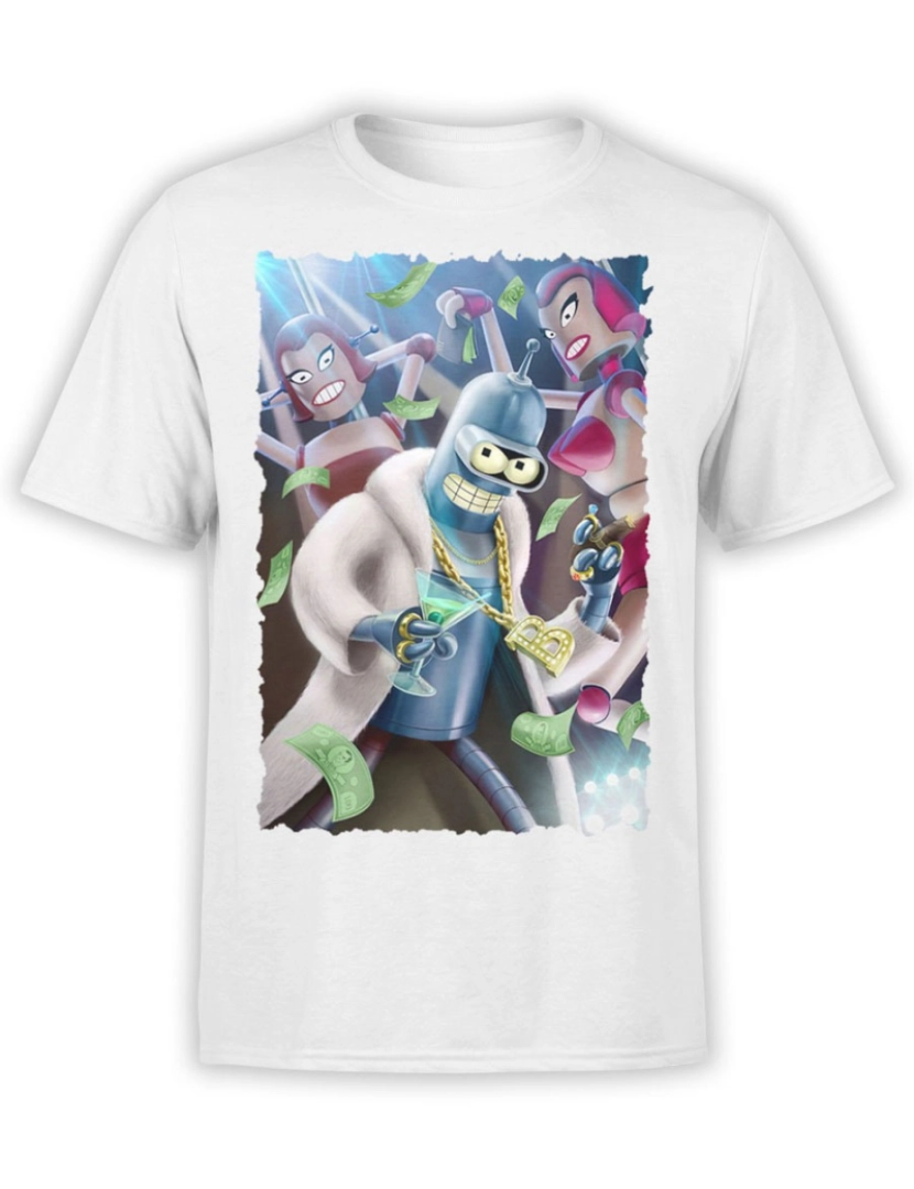 Rockinstone - Camiseta Futurama Disco-S