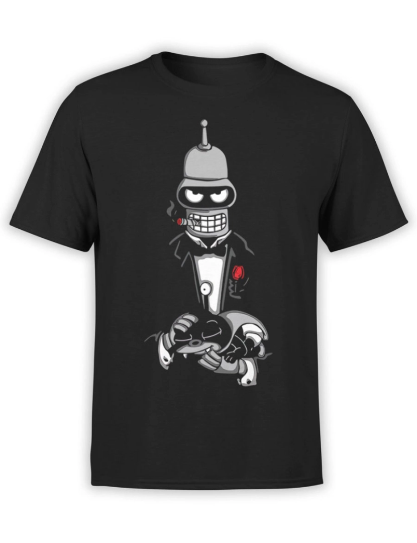 Rockinstone - Camiseta Futurama Bender Father-S