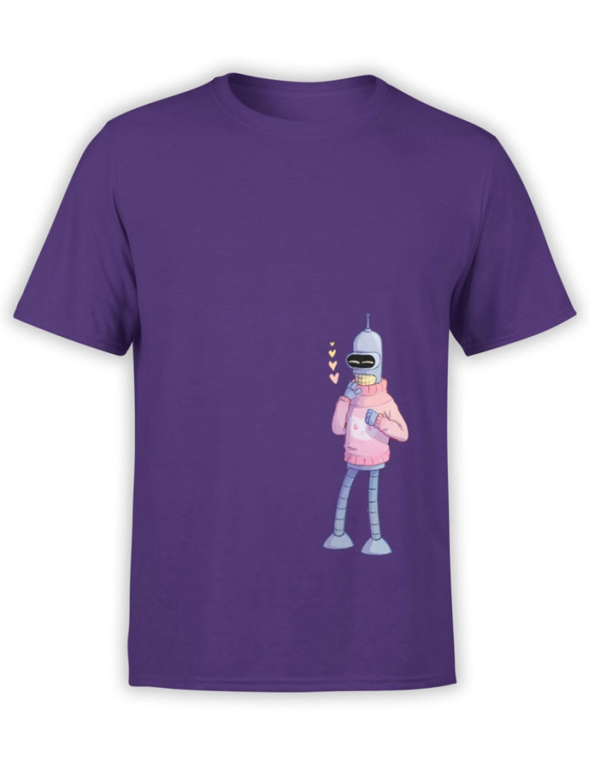 Rockinstone - Camiseta Futurama Cute Bender-S