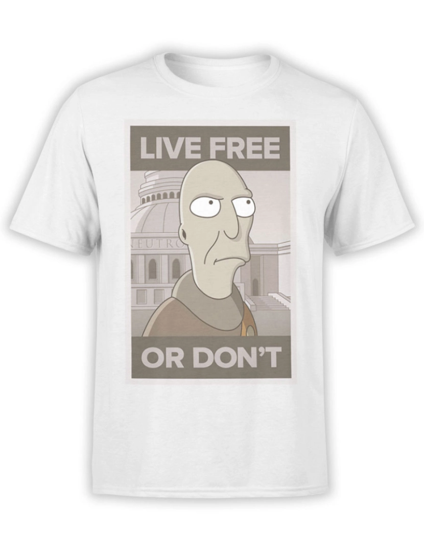 Rockinstone - Camiseta Futurama Live Grátis-S