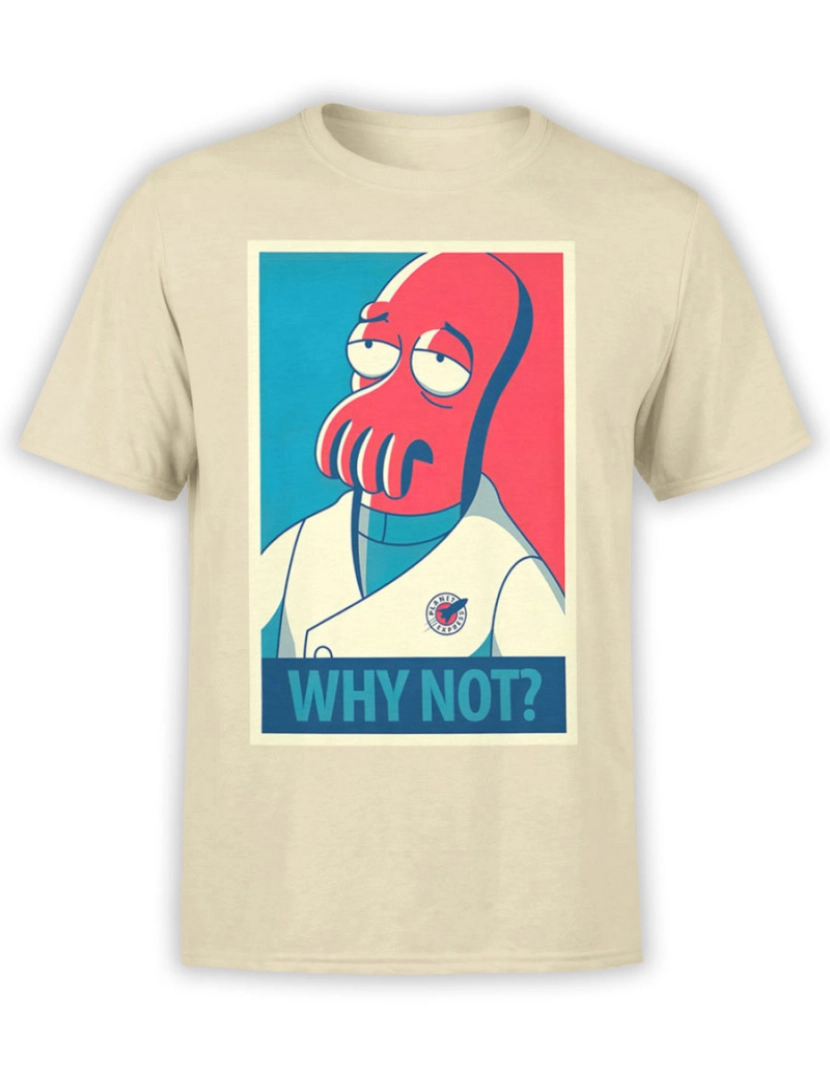 Rockinstone - Camiseta Futurama Zoidberg Por que não camiseta-S