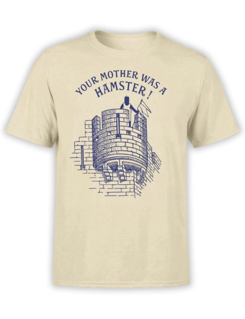 Rockinstone - Camiseta Sua mãe era um hamster Camiseta Monty Python-S