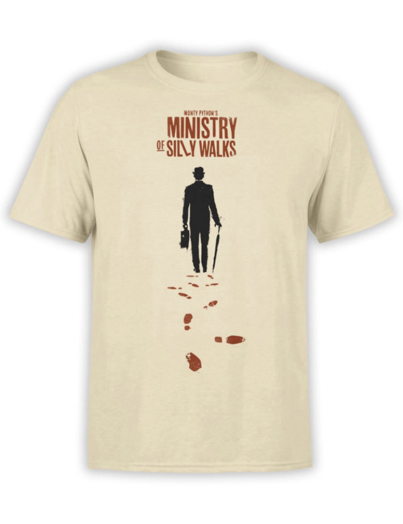 Rockinstone - Camiseta Ministério de Silly Walks Camiseta Monty Python-S