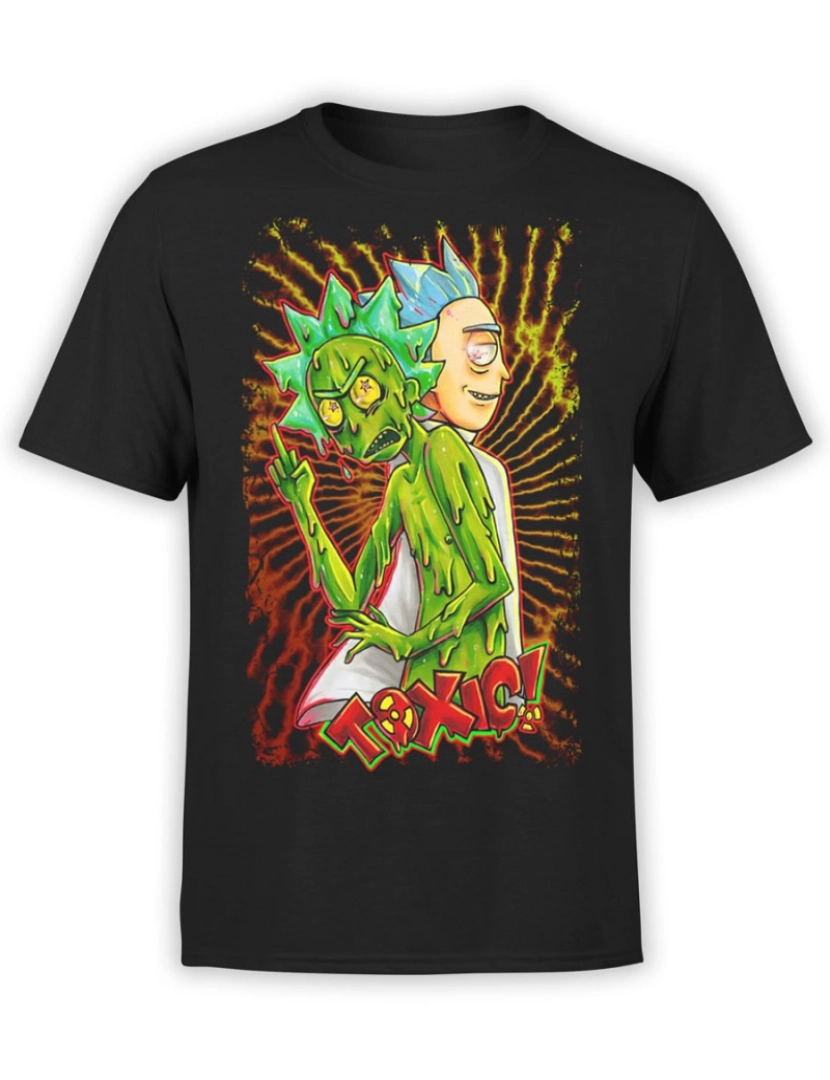 Rockinstone - Camiseta Tóxica Rick e Morty-S