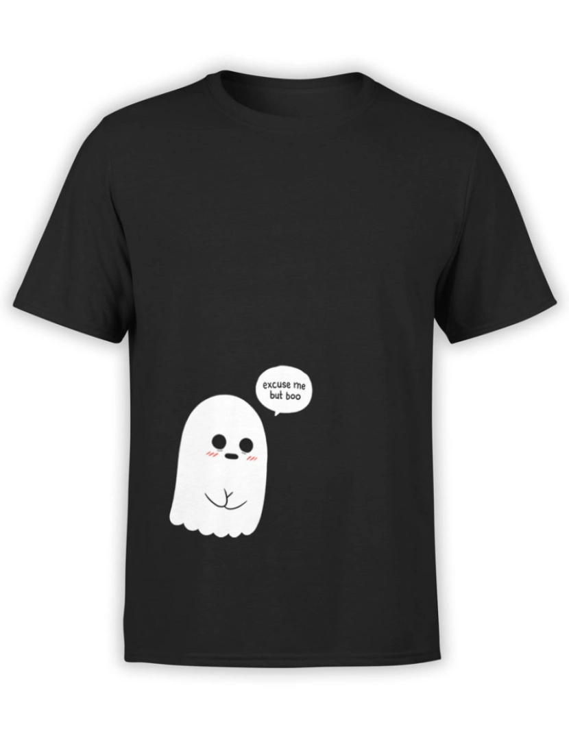 Rockinstone - Mas Boo Camiseta Fantasma Fofa-S