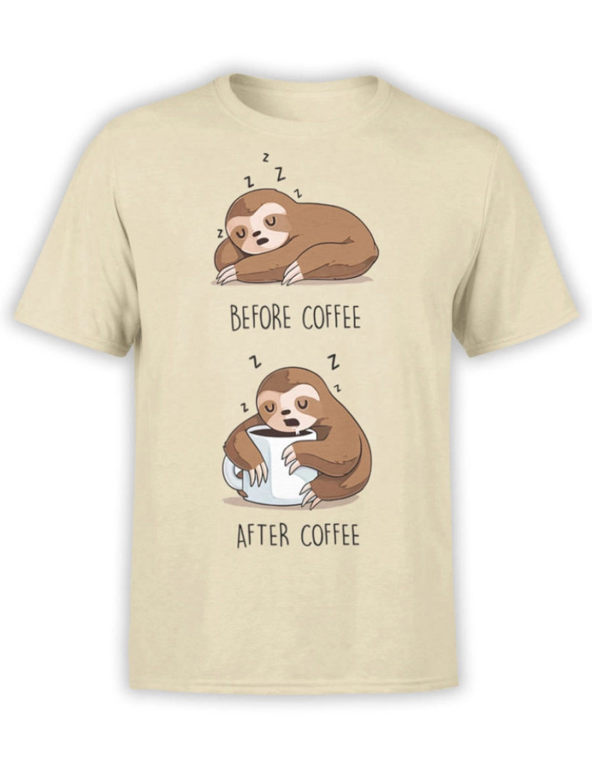 imagem de Camiseta Preguiça Preguiçosa Café-S1