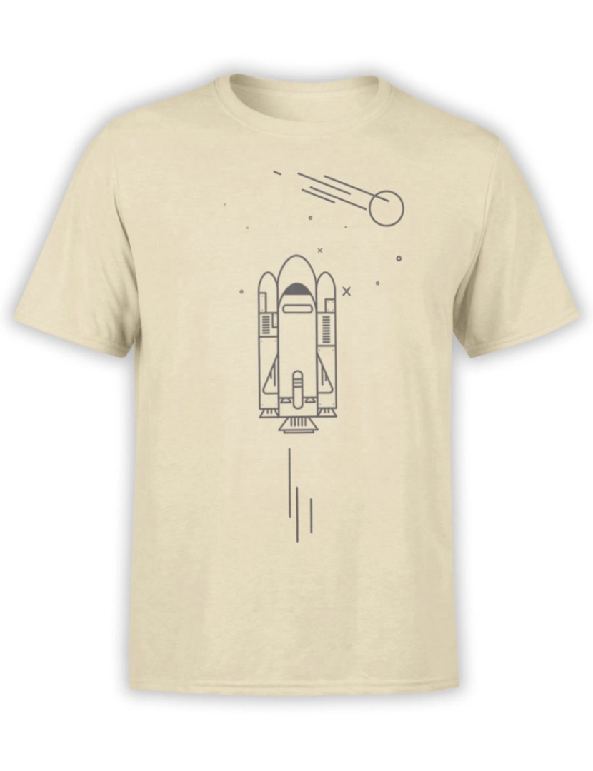 Rockinstone - Camiseta Ícone da Nave Espacial-S