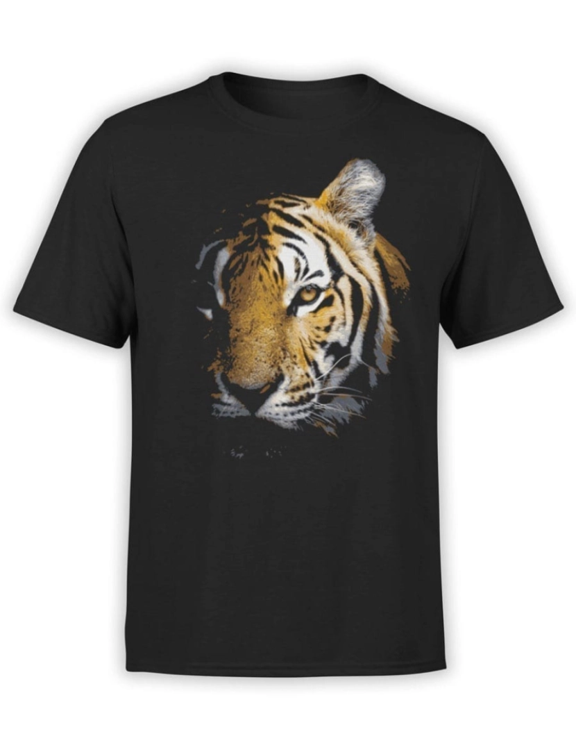 Rockinstone - Camiseta Cara de Tigre-S