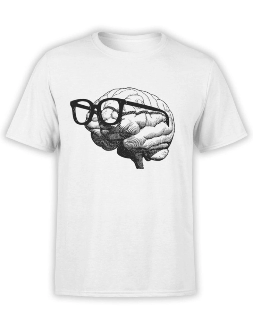 Rockinstone - Camiseta Cérebro Nerd-S