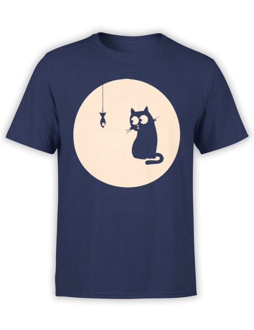 Rockinstone - Camiseta Gato e Peixe-S