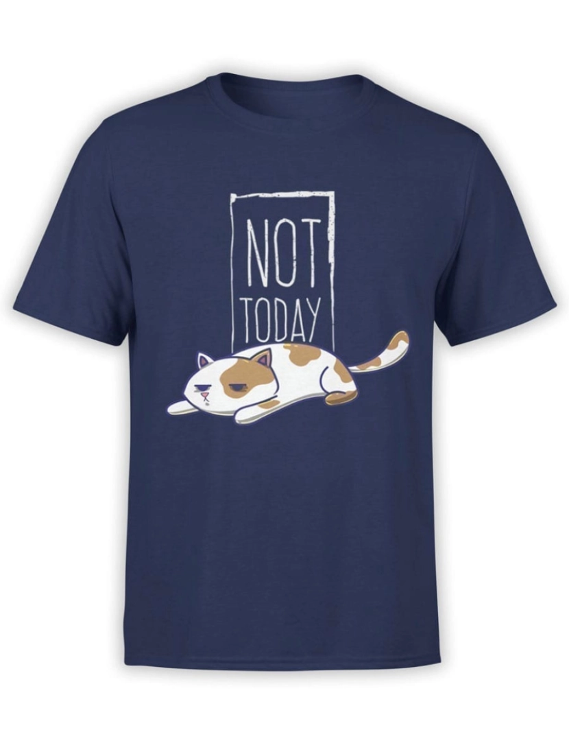 imagem de Camiseta Gato Hoje Não-S1