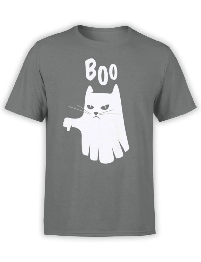 Rockinstone - Camiseta Boo Cat-S