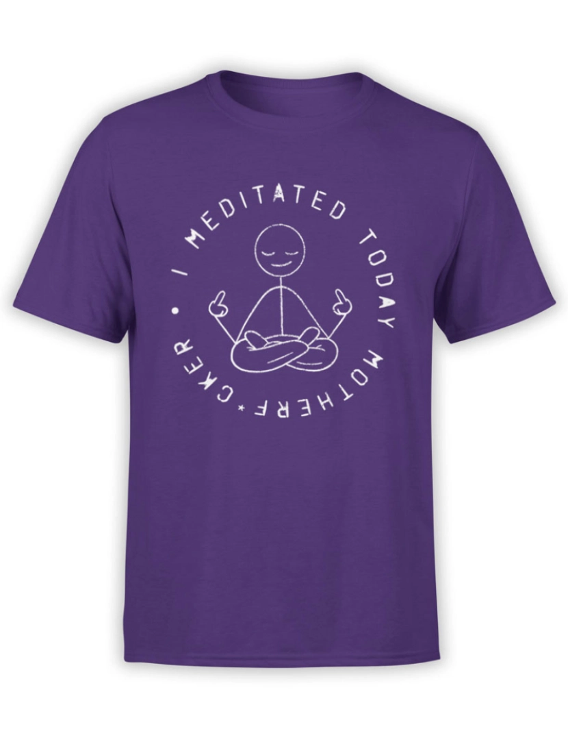 Rockinstone - Camiseta engraçada de meditação-S