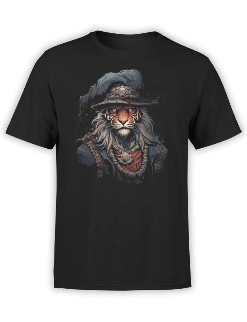 Rockinstone - Camiseta Tigre Pirata-S