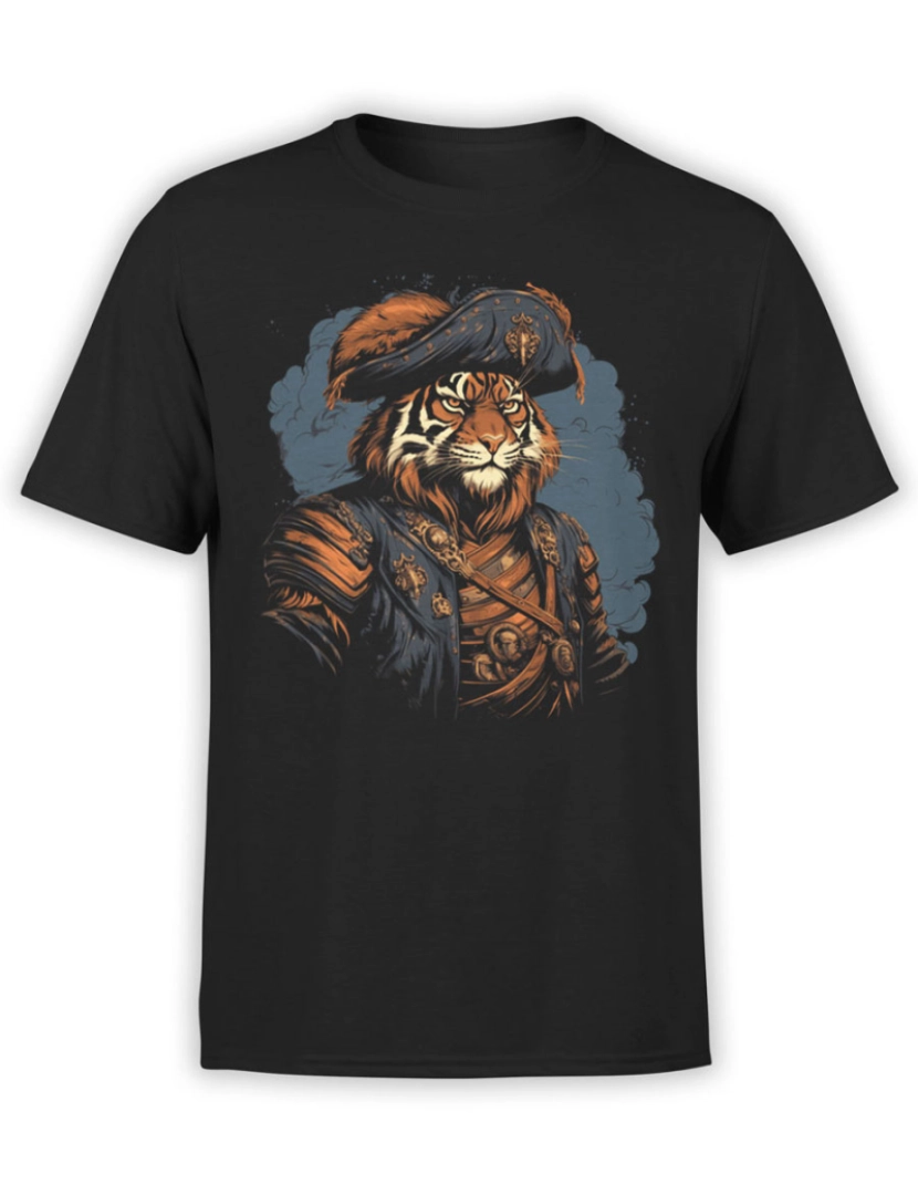 Rockinstone - Camiseta Pirata Tigre-S