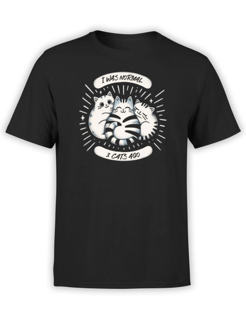 Rockinstone - Camiseta Três Gatos Atrás-S