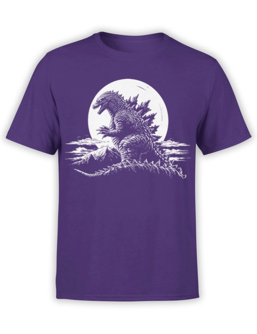 Rockinstone - Camiseta Godzilla Roxa-S