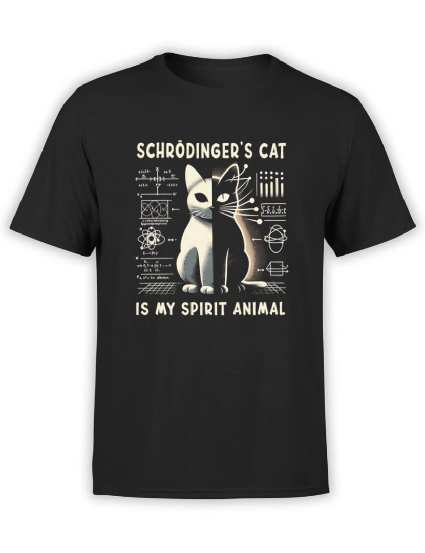 Rockinstone - Camiseta Gato Schrodingers-S