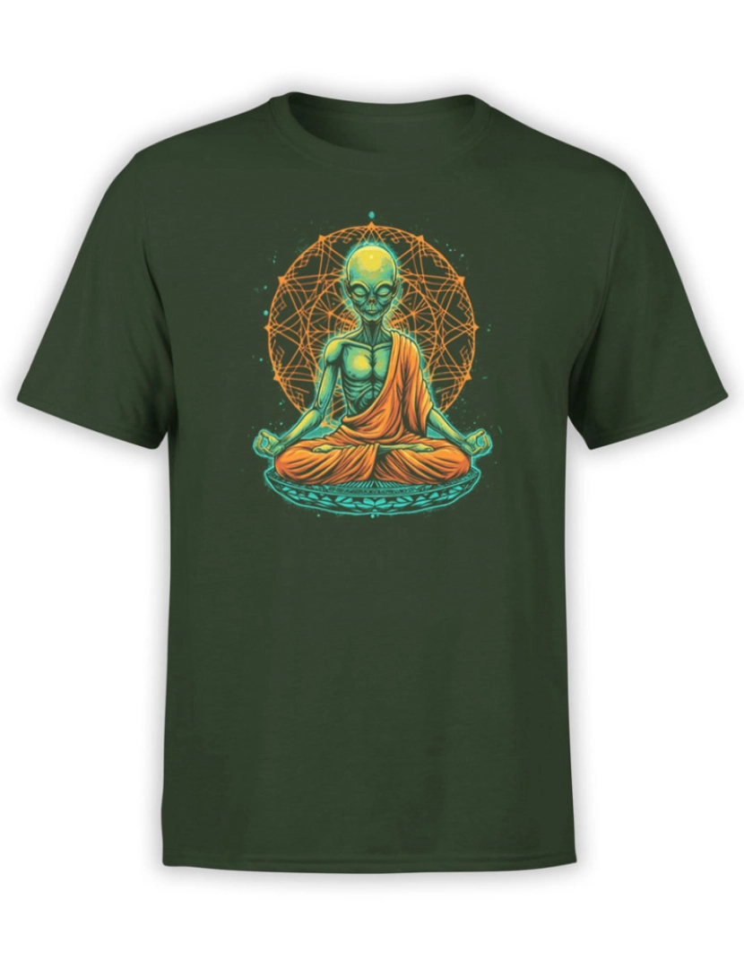 Rockinstone - Camiseta Alienígena Meditando-S