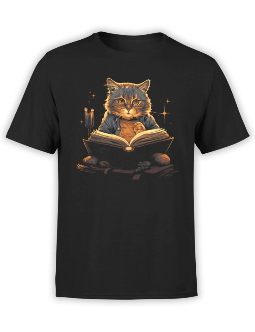 Rockinstone - Camiseta Gato Misterioso-S