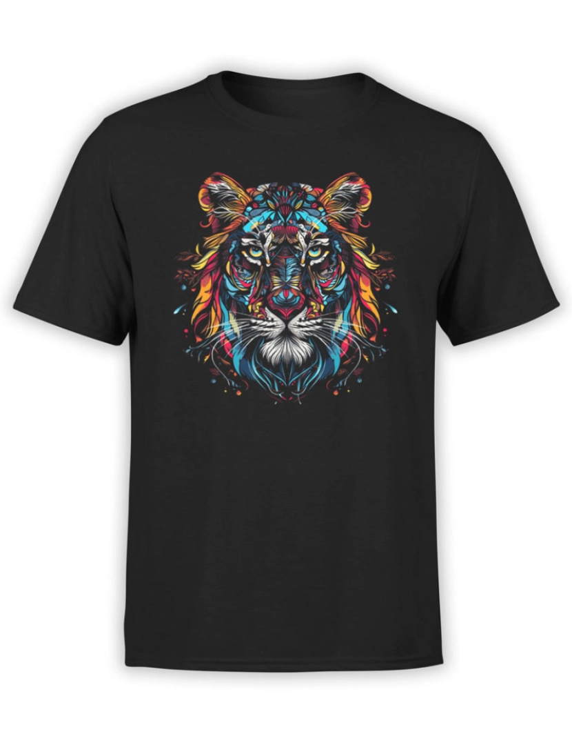 Rockinstone - Camiseta Tigre do Espírito Tribal-S