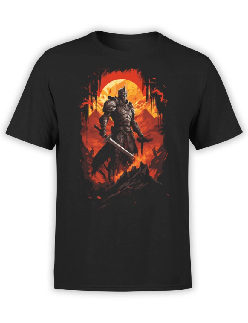 Rockinstone - Camiseta Épico Cavaleiro do Inferno-S