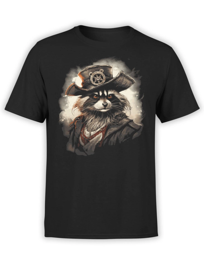 Rockinstone - Camiseta Raccoon Raider-S