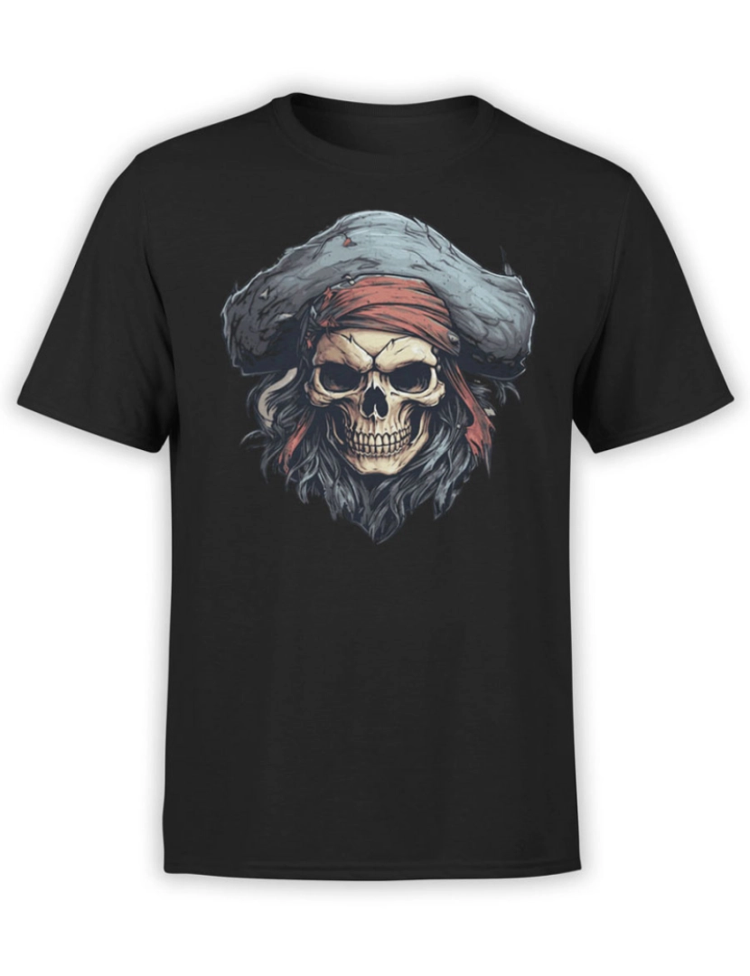 Rockinstone - Camiseta Pirata Dread-S