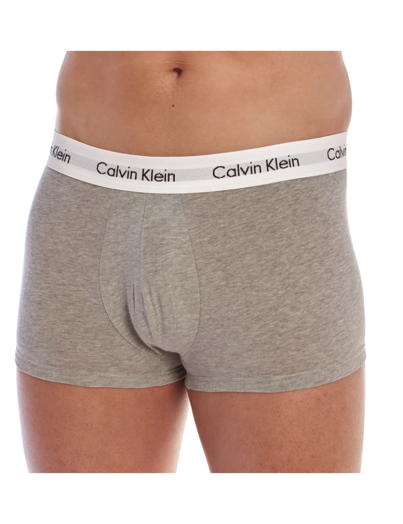 Calvin Klein - Pack-3 Boxers tecido respirável e frente anatômica U2664G masculino