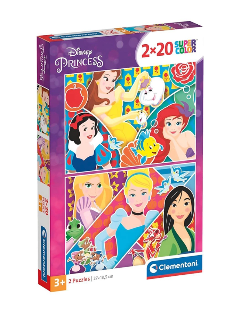 Clementoni - 2X20 PRINCESS 24766