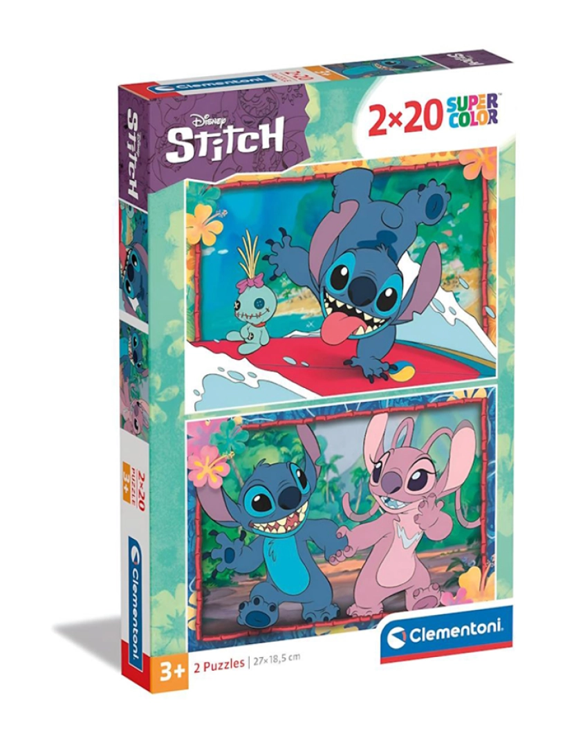 Clementoni - 2X20 STITCH DISNEY 24809