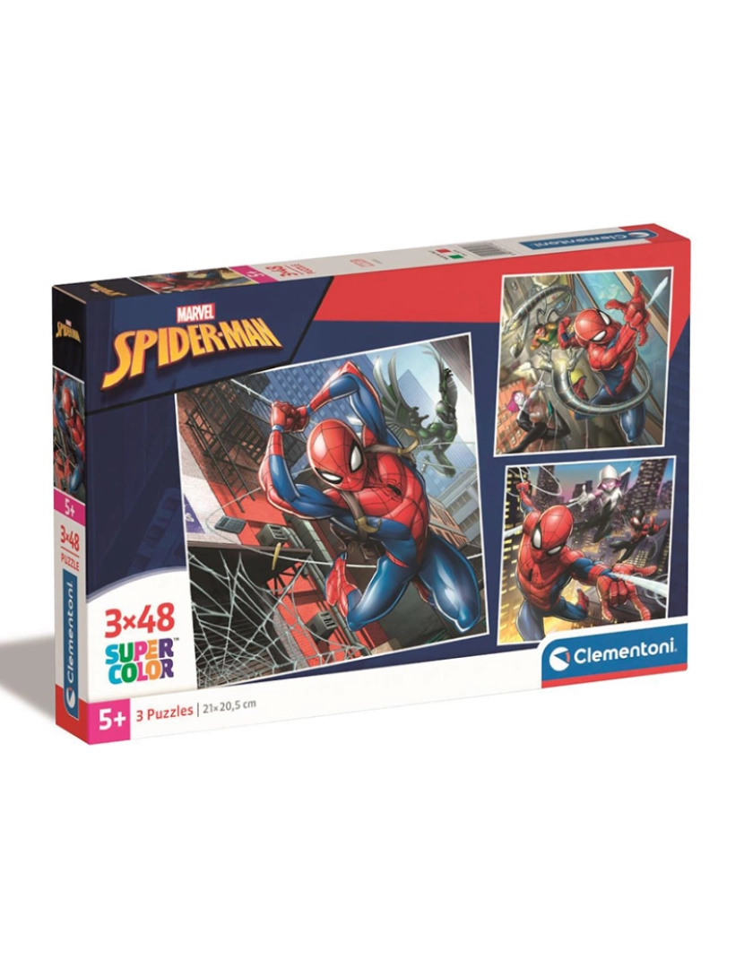 Clementoni - 3X48 SPIDERMAN MARVEL 25316