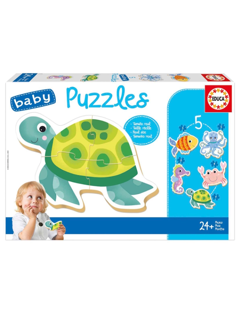 Educa - BABY PUZZLES ANIMAIS AQUÁTICOS 19951