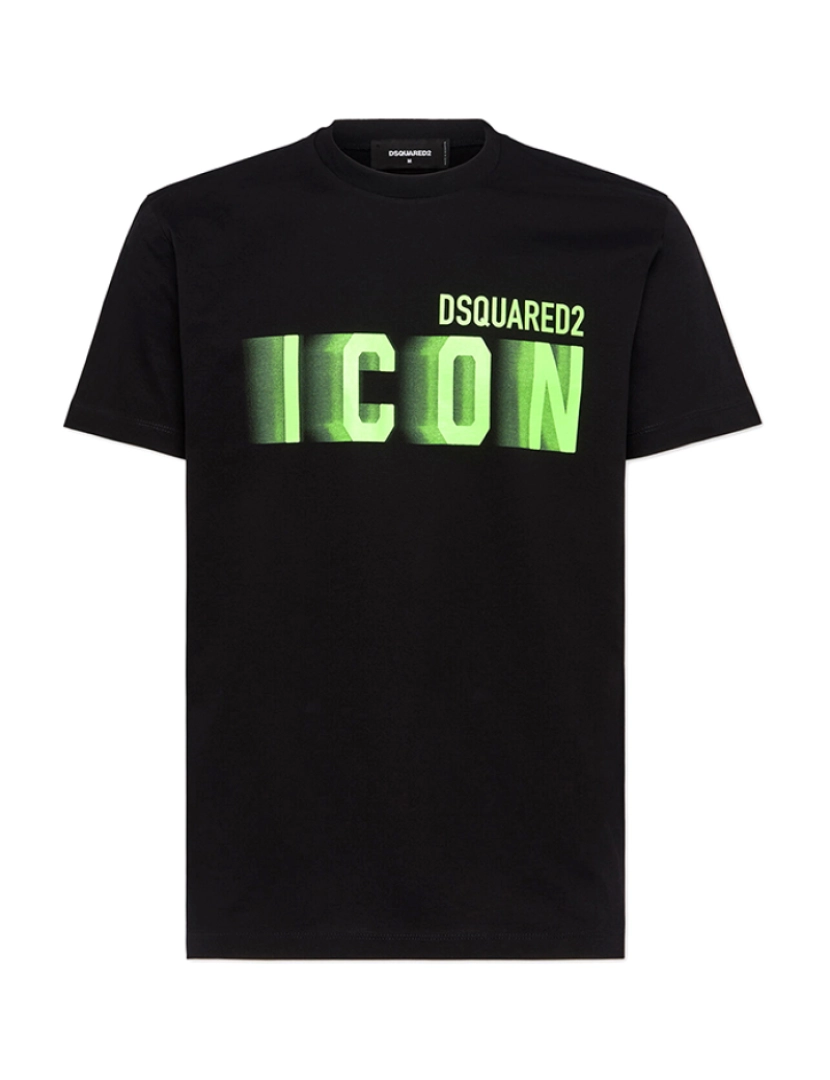 Dsquared2 - T-Shirt de Homem Preto e Verde