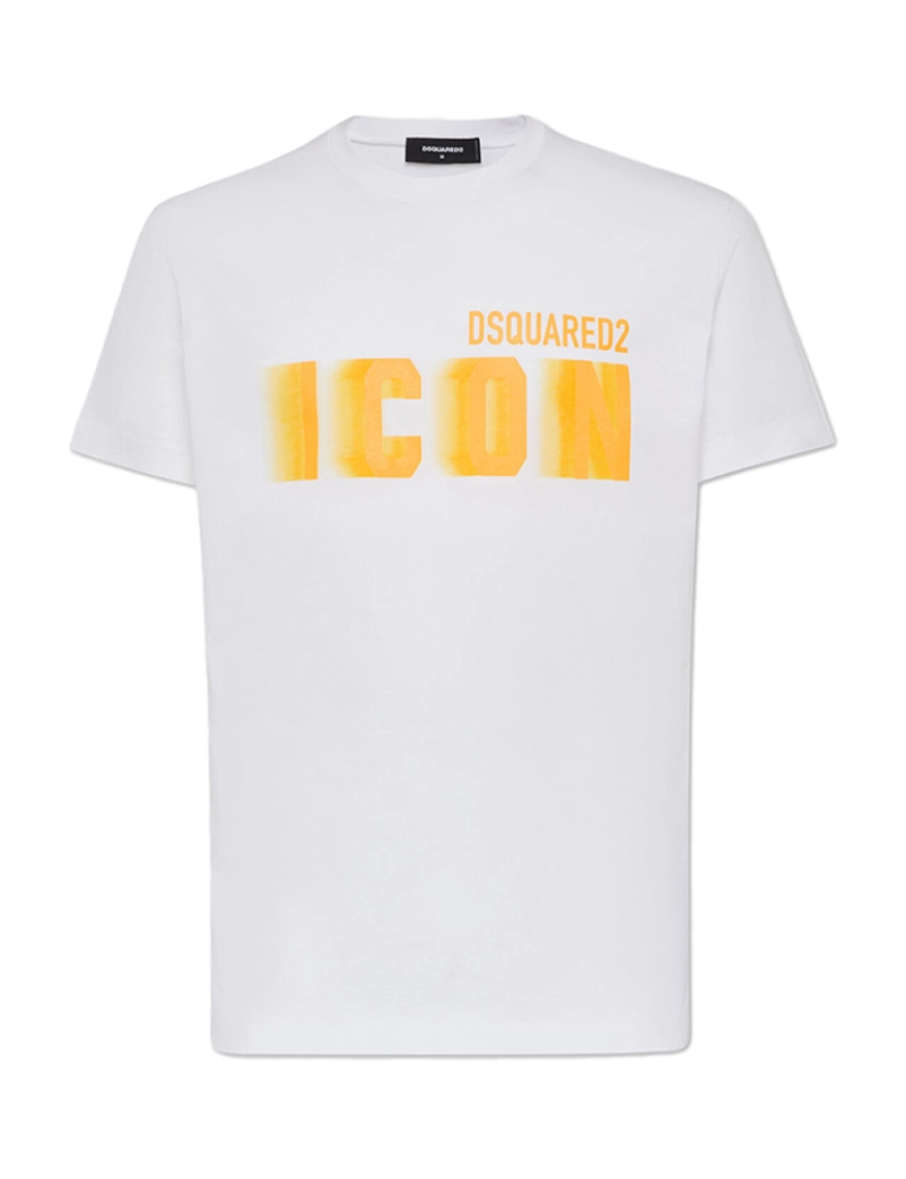 Dsquared2 - T-Shirt de Homem Branco e Yellow