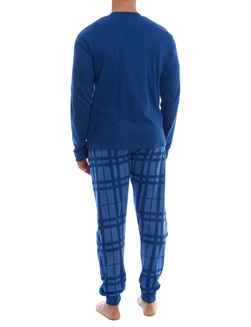 imagem de Pijama de inverno masculino de manga comprida KLP43