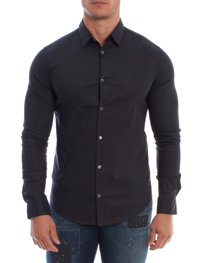 Emporio Armani - Camisa masculina de manga comprida 8N1C09