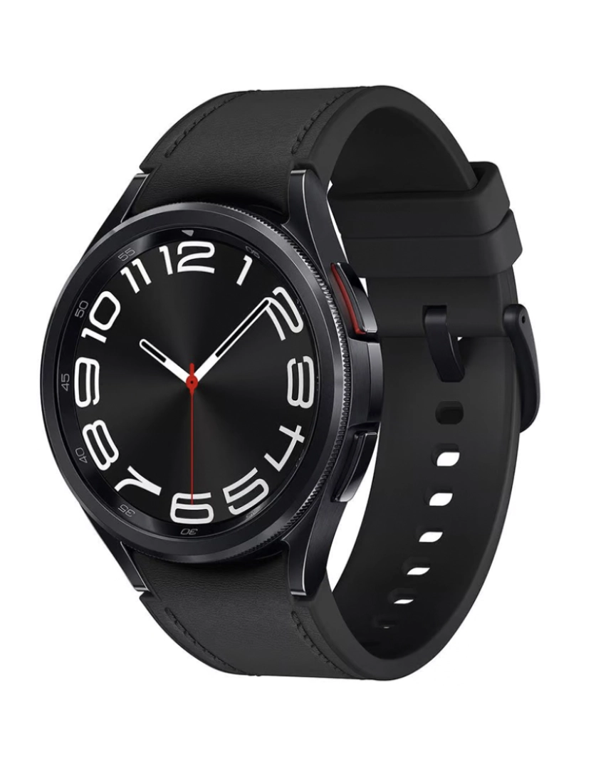 Samsung - Samsung Galaxy Watch6 Classic 43mm LTE R955 Mostrador: Black  Pulseira: Rubber Black  Novo de fábrica