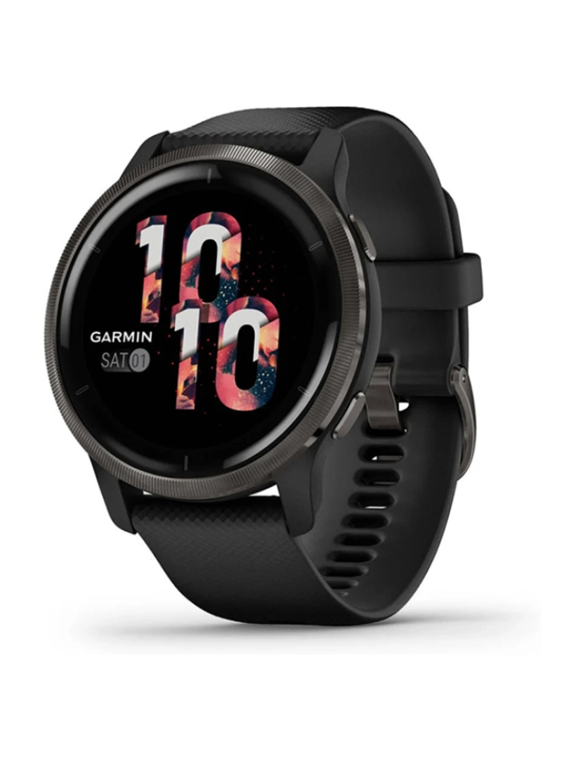 Garmin - Garmin Venu 2 Mostrador: Black  Pulseira: Rubber Black  Grau A