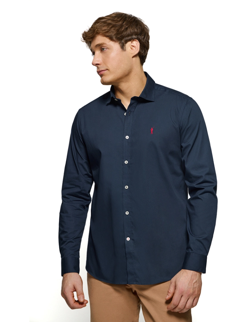 Polo Club - Camisa Manga Comprida Slim Fit  