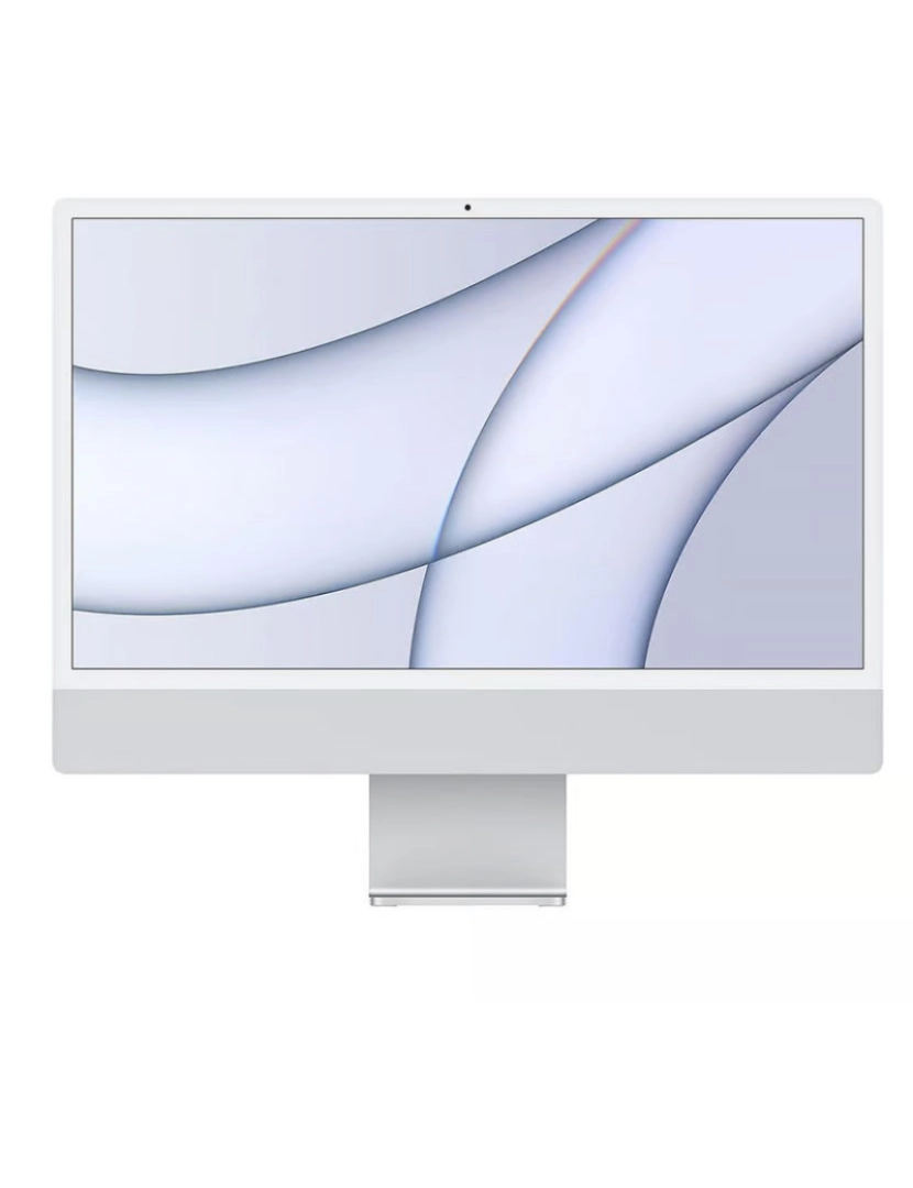 Apple - Apple iMac (Retina 4.5K, 24 2021, 2 TBT3 + 2 USB-C, M1) Silver Grau A+