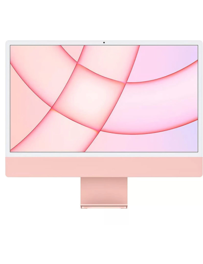 Apple - Apple iMac (Retina 4.5K, 24 2021, 2 TBT3 + 2 USB-C, M1) Pink Grau A+