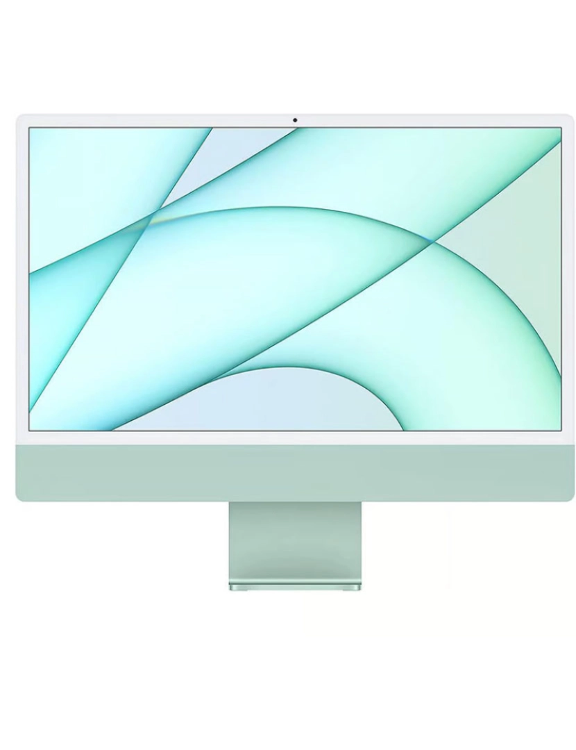 Apple - Apple iMac (Retina 4.5K, 24 2021, 2 TBT3 + 2 USB-C, M1) Green Grau A+