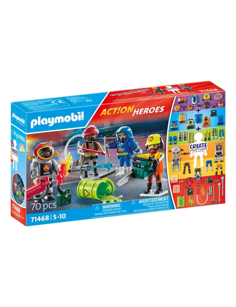 Playmobil - AS MINHAS FIGURAS: BOMBEIROS 71468