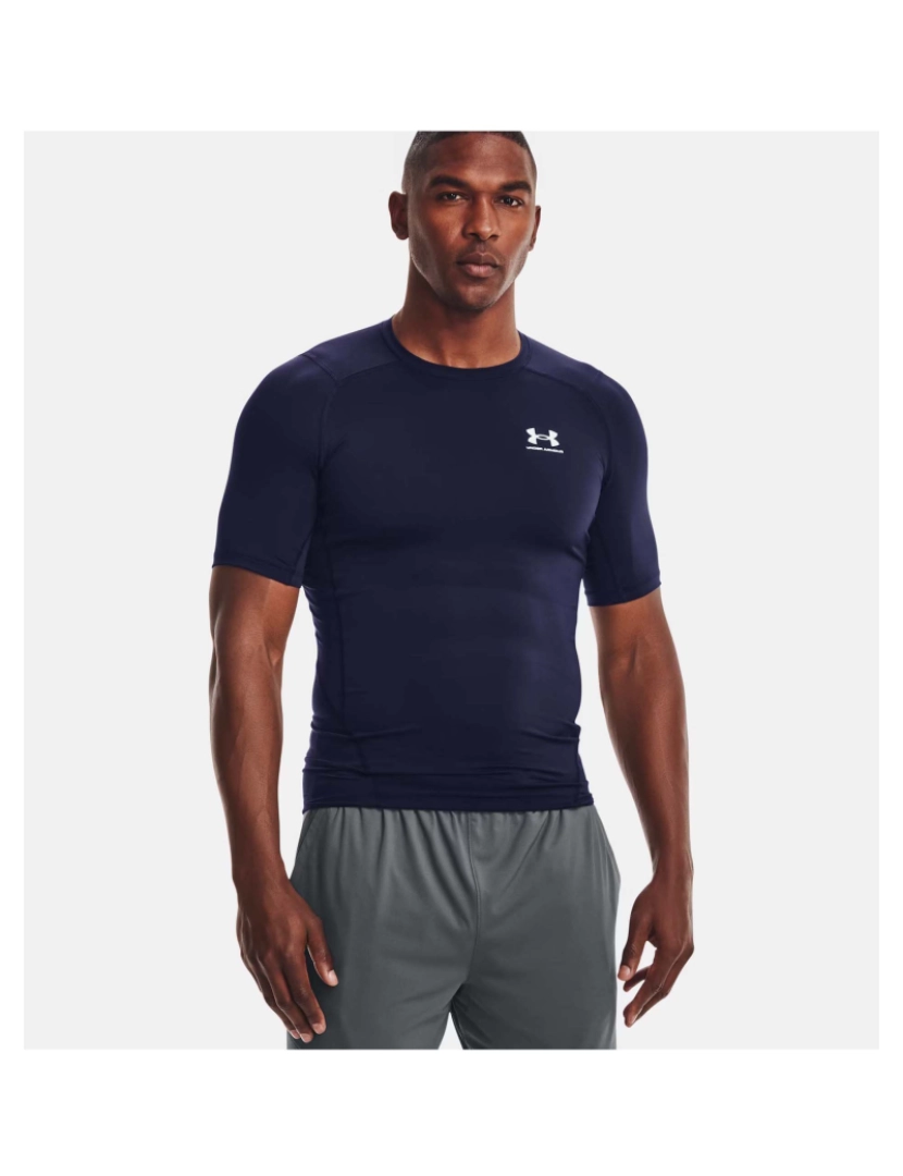 imagem de Under Armour Ua Hg Armor Comp Ss Midnight Navy Camisetas3