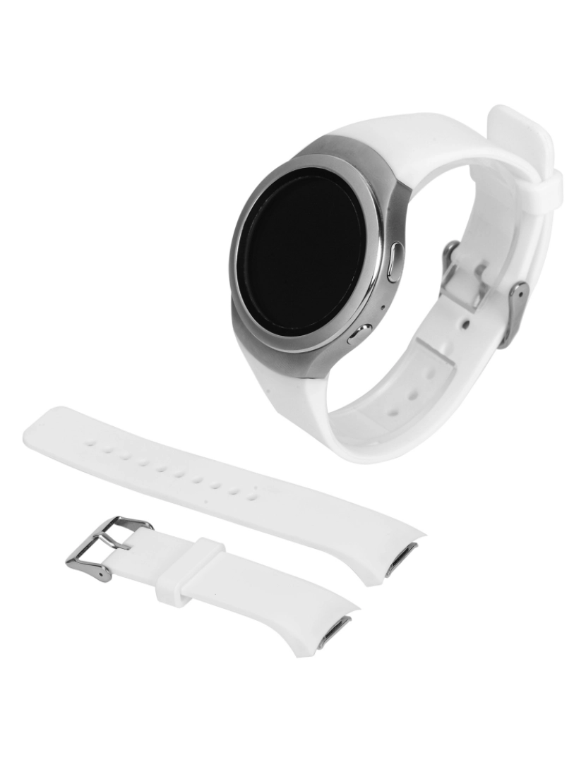 imagem de Pulseira de relógio de silicone Samsung Gear S2 R720 White S2