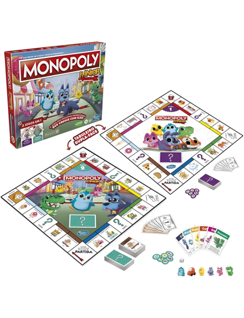 Hasbro - MONOPOLY JUNIOR 2 EM 1 F856219